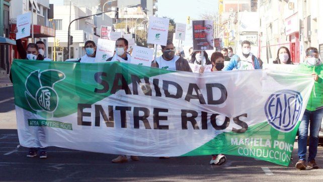 Sanidad: trabajadores entrerrianos adhieren a paro nacional