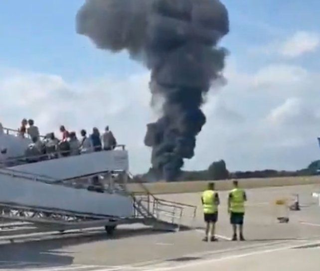 Se estrelló un avión de pequeño porte en un aeropuerto de Londres