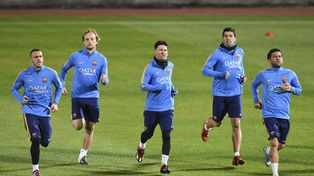 Messi fue la gran atracción en la primera práctica