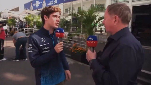 Colapinto fue entrevistado por Martin Brundle y aclararon la polémica generada en Austin.