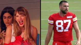Tras semanas de rumores el romance entre Taylor Swift y la estrella de la NFL, Travis Kelce, se habría confirmado este domingo cuando la artista asistió a un partido de fútbol americano para alentar al número 87 y no tardaron en viralizarse las imágenes de la ganadora del Grammy alentando a Kelce en compañía de la madre de éste.