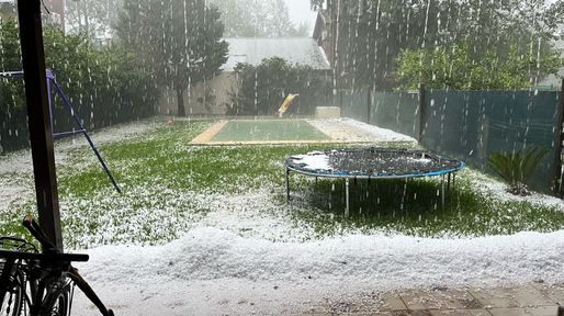 Una segunda tormenta golpeó a Rosario y la región en 12 horas con granizo y ráfagas