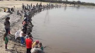 Torneo de pesca infantil en Santo Tomé