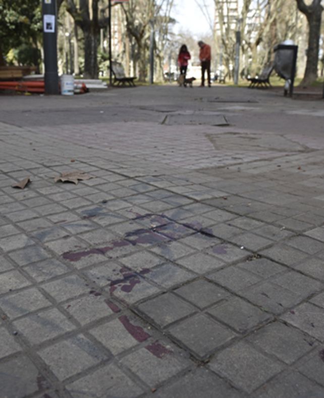 Plaza López. El crimen fue en julio.