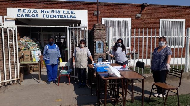 Además de los módulos alimentarios que entrega la provincia