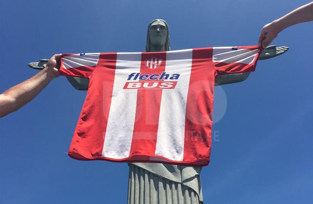 Los fanáticos de Unión animan una gran fiesta en Brasil en la previa del duelo ante Atlético Mineiro