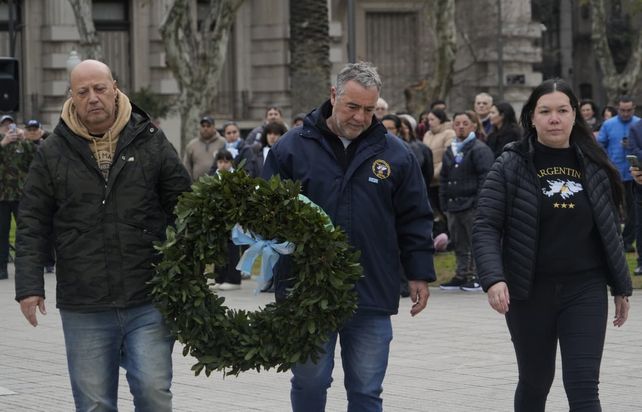 Excombatientes de Malvinas rindieron homenaje a San Martín