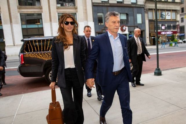 El presidente Macri junto con Juliana Awada en New York.&nbsp;