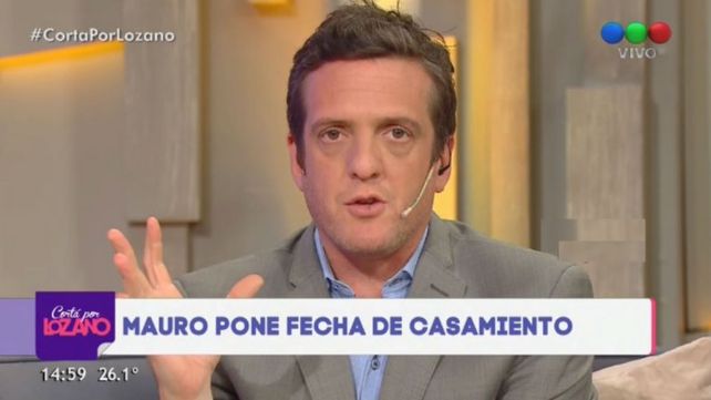 Lo apuraro al aire y Mauro Szeta confirmó la fecha de su casamiento