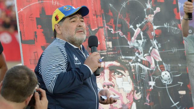 El emocionante discurso de Maradona para los hinchas de Newells