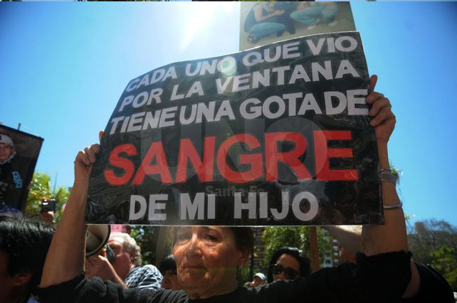 Los integrantes de la Asociación de Víctimas de la Inseguridad.