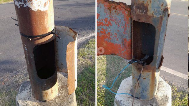 El ingreso a Alto Verde está nuevamente sin luz por vandalismo en el alumbrado público