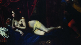 Francesco Furini, Giges en la alcoba del rey Candaulo, una de las obras que se expondrán desde este sábado en el Museo Castagnino.
