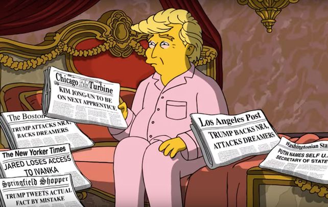 Los Simpson hacen confesar a Donald Trump
