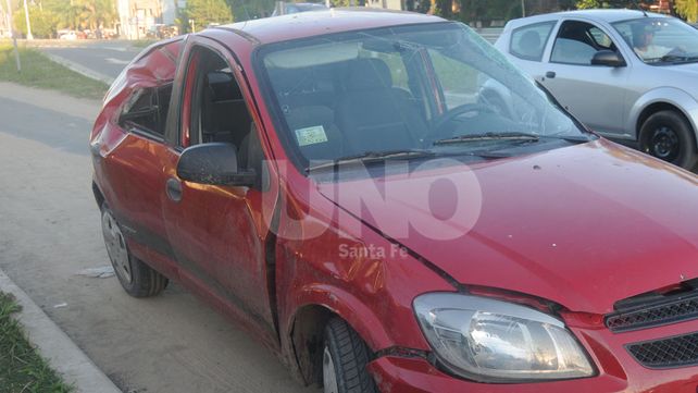 Accidente y vuelco en la Ruta Nº 1