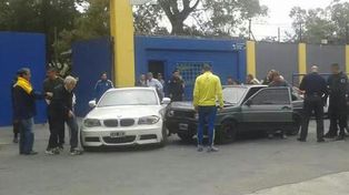 Tobio chocó con su auto a la salida de la práctica de Boca