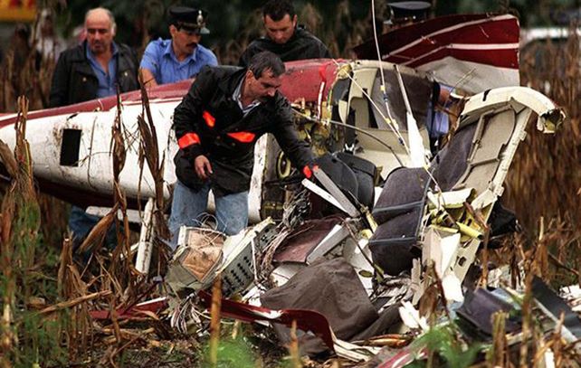 El helicóptero siniestrado el 15 de marzo de 1995.