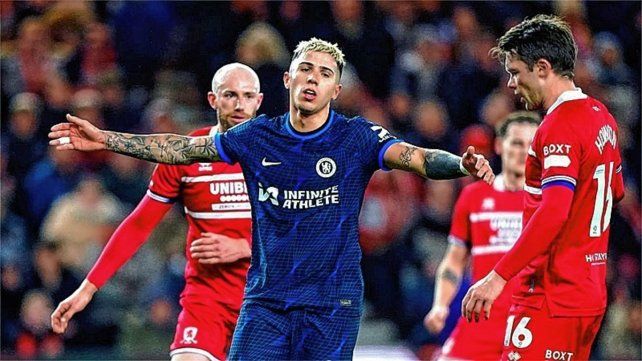 Enzo Fernández comenzó el partido desde el inicio y fue reemplazado en el segundo tiempo.