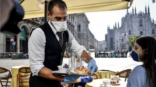 Veinte imágenes del lunes en un mundo en crisis por el coronavirus