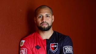 Gaspar Iñíguez, con la camiseta de Newells. Vino por pedido de Fabbiani.&nbsp;