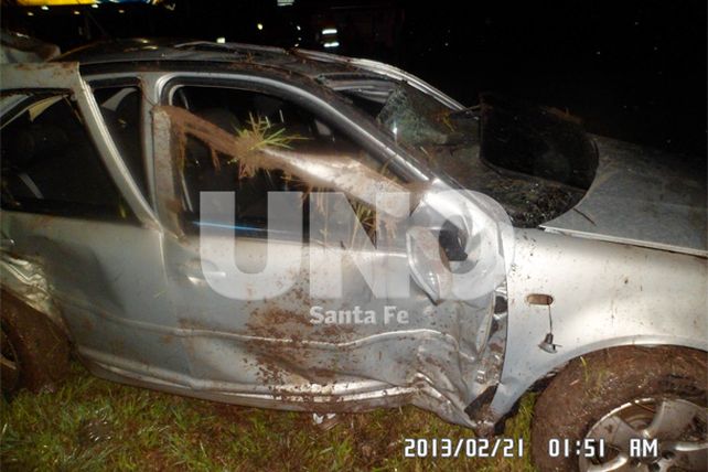 Murieron dos personas en un vuelco en el departamento San Justo