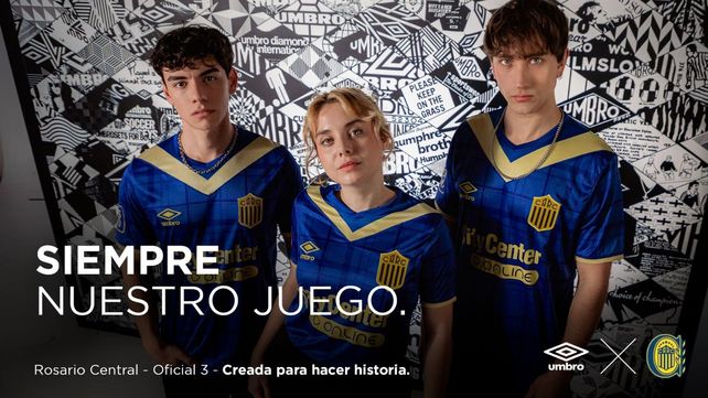 La tercera camiseta de Central fue lanzada por la empresa que viste al plantel.
