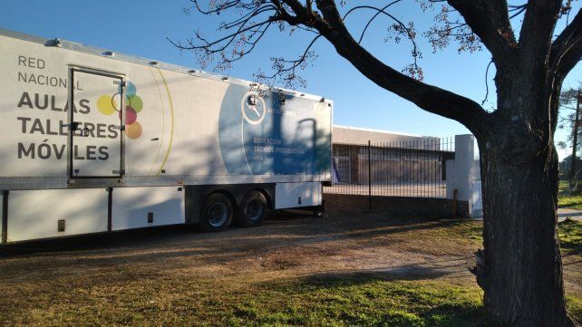 El Aula Taller Móvil que provee la Nación tiene ya 45 inscrpitos.
