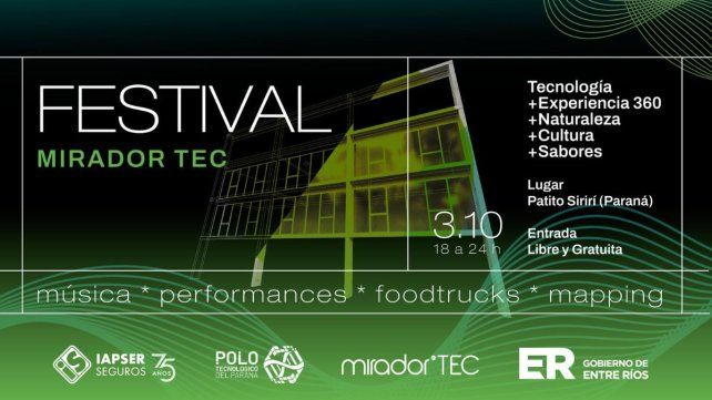 El Festival Mirador TEC desembarca en Paraná