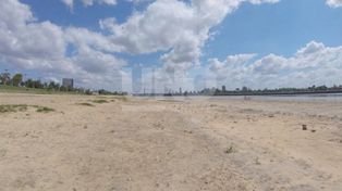 Le piden al municipio que aproveche la bajante del Paraná y limpie las playas