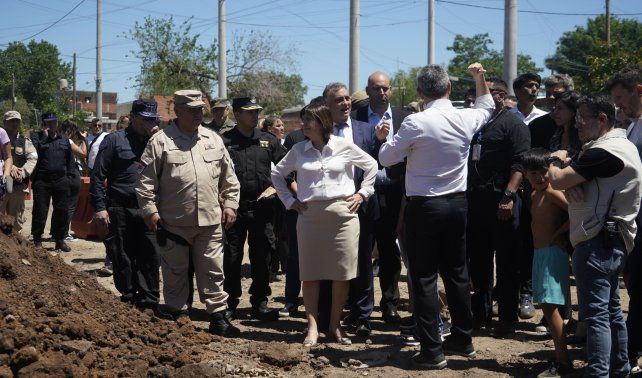 La ministra Bullrich en su último paso por Rosario.