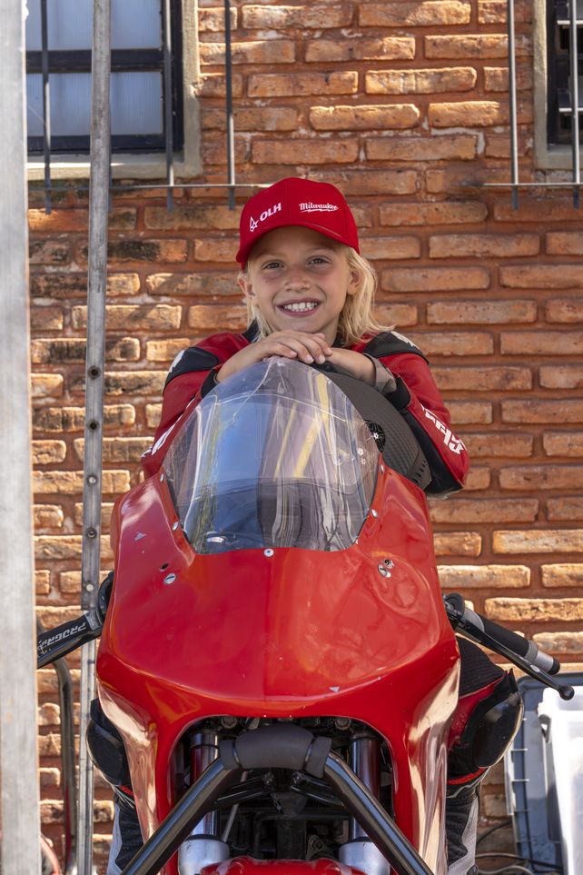 Detrás de esa sonrisa angelical de Lorenzo hay un gran piloto en potencia.