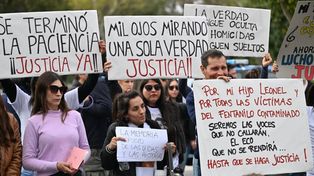 Familiares de las víctimas del fentanilo contaminado en la manifestación realizada la semana pasada&nbsp;