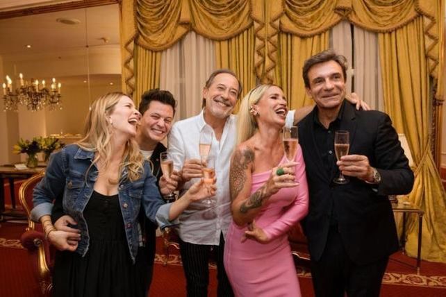 De festejos. Luisana y Darío Lopilato