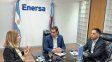 Enersa y la Municipalidad coordinan obras de iluminación y energía solar en Paraná