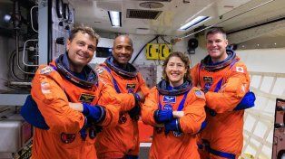 Los astronautas Reid Wiseman, Victor Glover, Christina Koch y Jeremy Hansen. &nbsp;