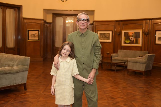 Adrián Brown y su hija