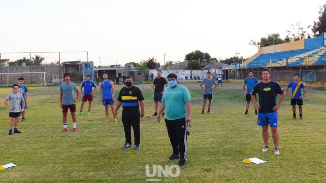 El estadio Eladio Rosso fue el escenario del regreso a los entrenamientos del plantel de Primera División de Sportivo Guadalupe.