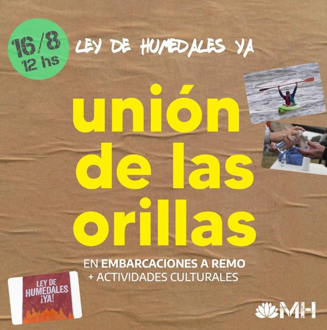 Unión de las orillas, un grito de nunca más a la quema de pastizales y por la ley de humedales