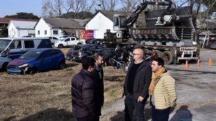 Despejaron los autos abandonados en el Polo Tecnológico Rosario