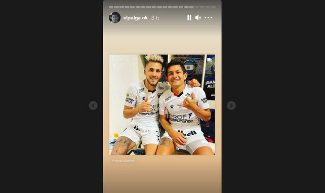 El festejo íntimo de los jugadores de Colón en San Juan