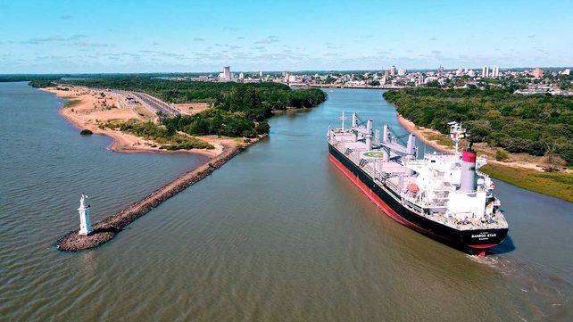 Los puertos entrerrianos siguen sumando exportaciones.&nbsp;