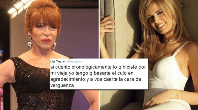 Canosa dijo que Lizy Tagliani habla huevadas y ella le contestó con todo en Twitter