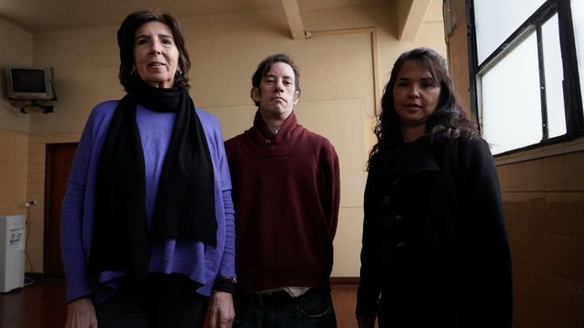 Integrantes de las organizaciones que convocan a la marcha contra las falsas denuncias de violencia de genero.
