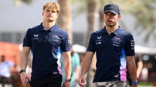 Paul Aron junto a Pierre Gasly. Compartirán la primera práctica con Alpine en Monza.