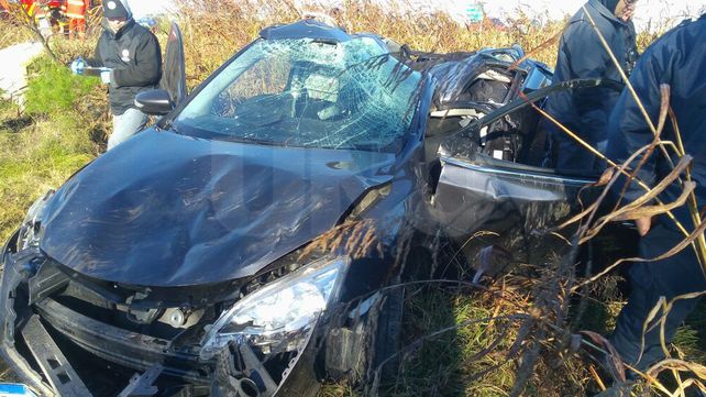 Vuelco fatal de un automóvil en ruta provincial 39, a la altura de la localidad de Arrufó