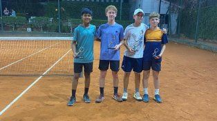 Darian Silva, Valentino Sartori, Benicio Rodríguez y Manuel Paniagua.