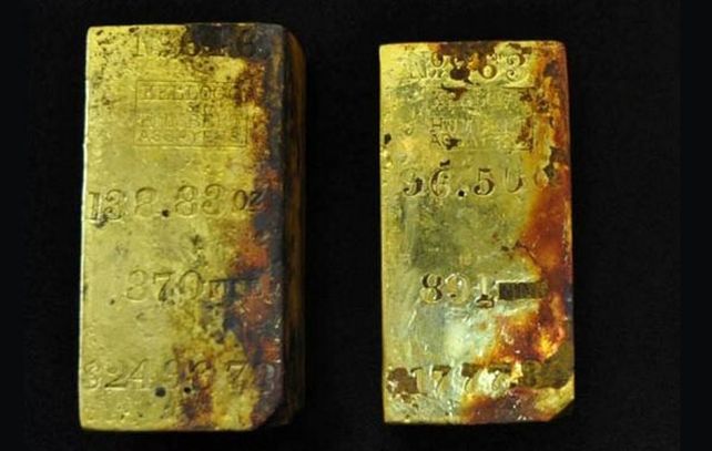 Los lingotes de oro estaban dentro del SS Central America