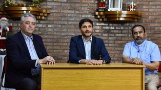 Junto al padre Ignacio y al pastor Urso, Pullaro grabó un mensaje de fin de año: Unidos, con mucha fe, para sacar a Santa Fe adelante