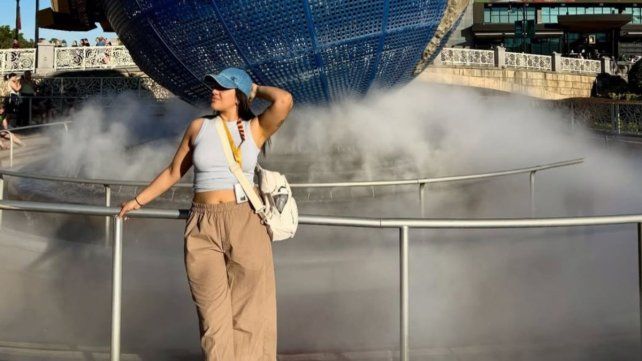 Ángela Leiva de vacaciones en Orlando
