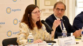reunión. La ministra de Economía, Silvina Batakis, se reunió con inversores de Wall Street en Washington.
